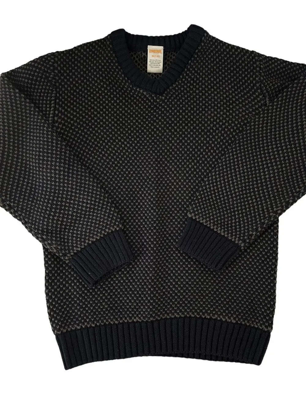 Gymboree Navy Blue Vneck Sweater 7/8
